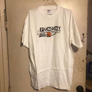 Adults Hanes brand  Comfort Tee "Funday let the games begin..." short sleeve top